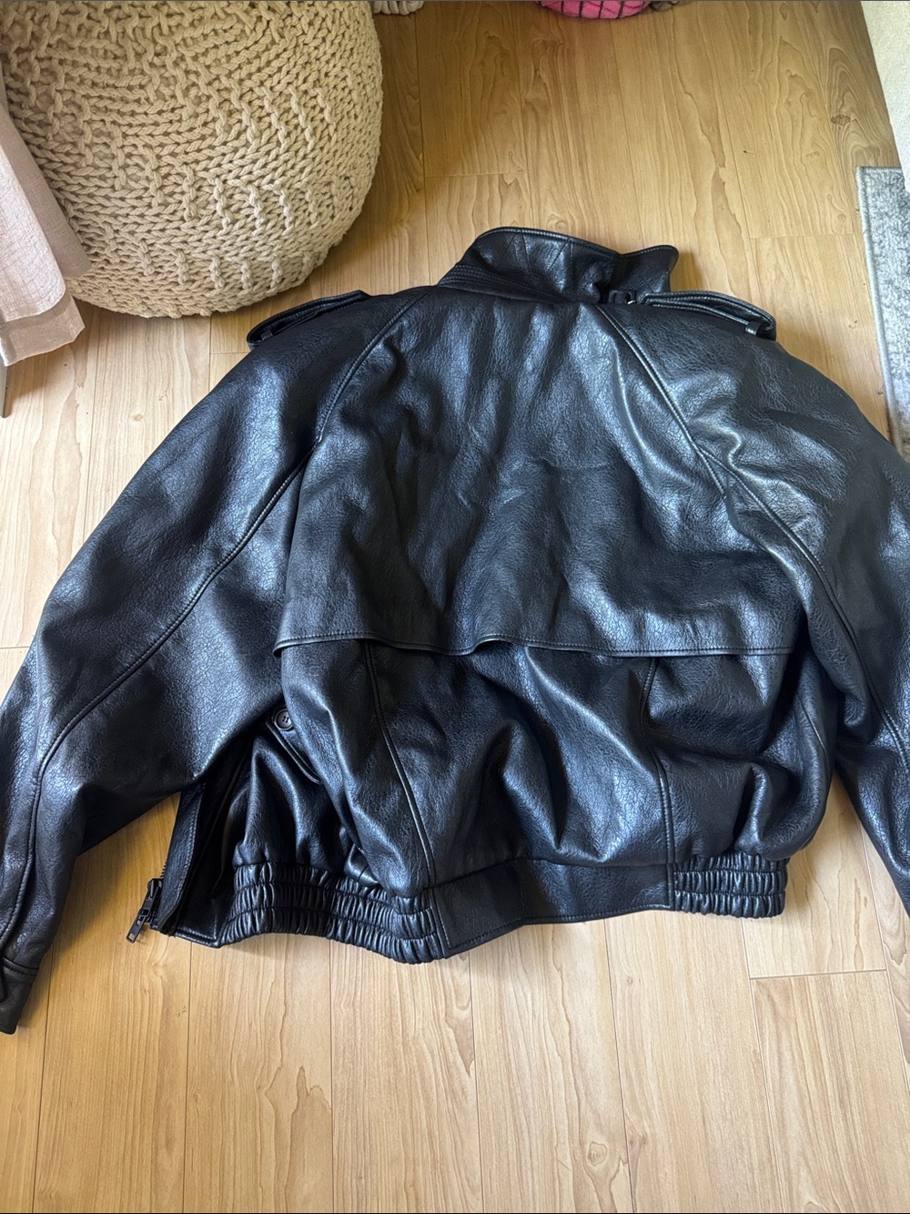 The Frankie Shop Nyland Faux Leather Padded Jacket - Picture 5 of 6